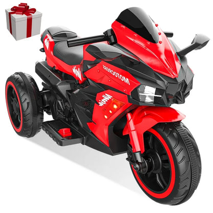 Ride on Toys 12v Electric Battery Powered Ride on Motorcycle for Kids with 3 Wheels