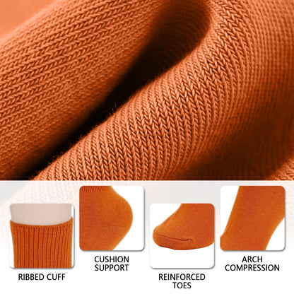 YOMYM 10 Pairs Socks Womens Crew Elastic Ankle Cotton Socks Aesthetic Lightweight Low Cut Gifts for Women