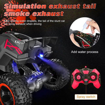 HNH 1:16 All Terrain RC Car,High Speed off-Road Monster Truck with Spray Function,Remote Control Car for Child,Plastic