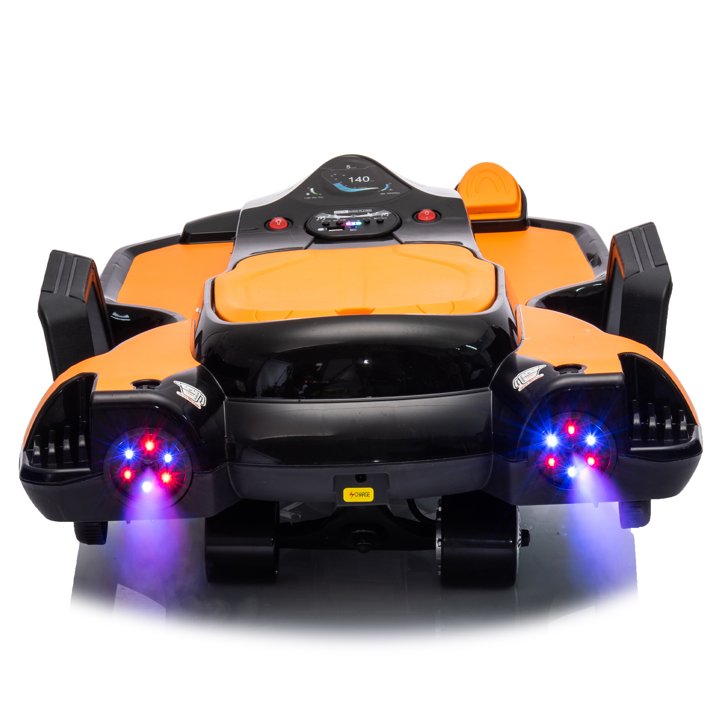 HNH 24V Ride on Toy for Big Kids, Ride on Drift Car with Helmet, Knee Pads,Elbow Pads,Tail light, Spray，6.9 Mph
