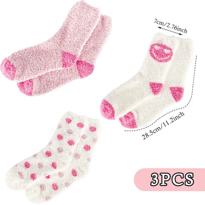 YOMYM Women Fuzzy Socks Fluffy Winter Cabin Slipper Warm Comfy Socks for Girl
