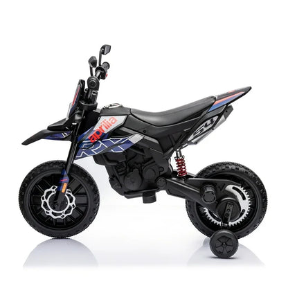 HNH 12v Ride on Motorcycle，Powered Motorcycle for Kids, Dirt Bike with LED Lights