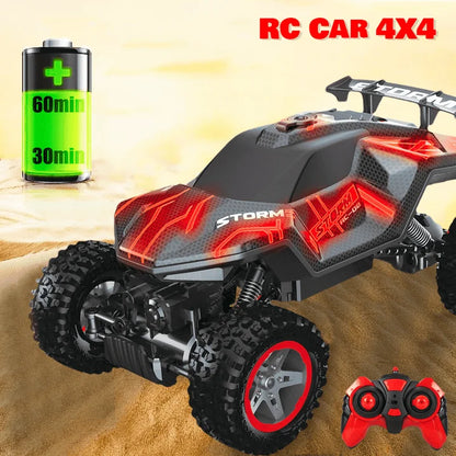 HNH RC Car for Kids, Monster Truck Remote Control Cars 60 Min Play, 4WD Off-Road RC Car Gifts for Boys/Girls Ages 6+