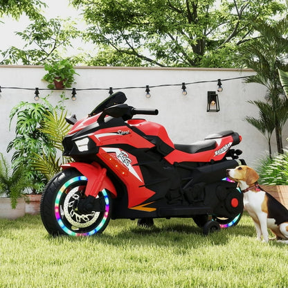 Zogymoz Motorcycle for Kids, 12V Kids Motorcycle Ride on for Childs 3-6 Years ,Powered Ride-ons Toy Gift-Red