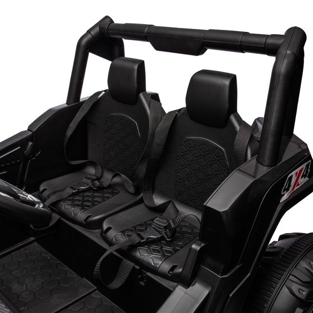 WUBEN 24V 2 Seater Ride on Car for Kids with Remote Control, Battery Powered Ride On UTV Buggy Quad, Ride on Truck for Child with Spring Suspension