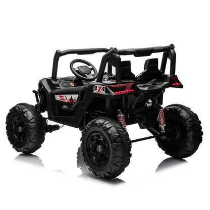 WUBEN 24V 2 Seater Ride on Car for Kids with Remote Control, Battery Powered Ride On UTV Buggy Quad, Ride on Truck for Child with Spring Suspension