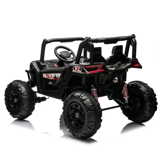 WUBEN 24V 2 Seater Ride on Car for Kids with Remote Control, Battery Powered Ride On UTV Buggy Quad, Ride on Truck for Child with Spring Suspension