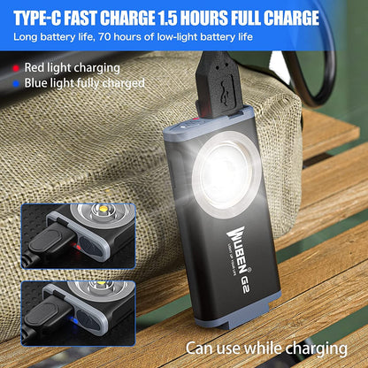 WUBEN Portable Mini Flashlight Outdoor Keychain Flashlight Keychain Light for Walking Hiking Clearance Sale