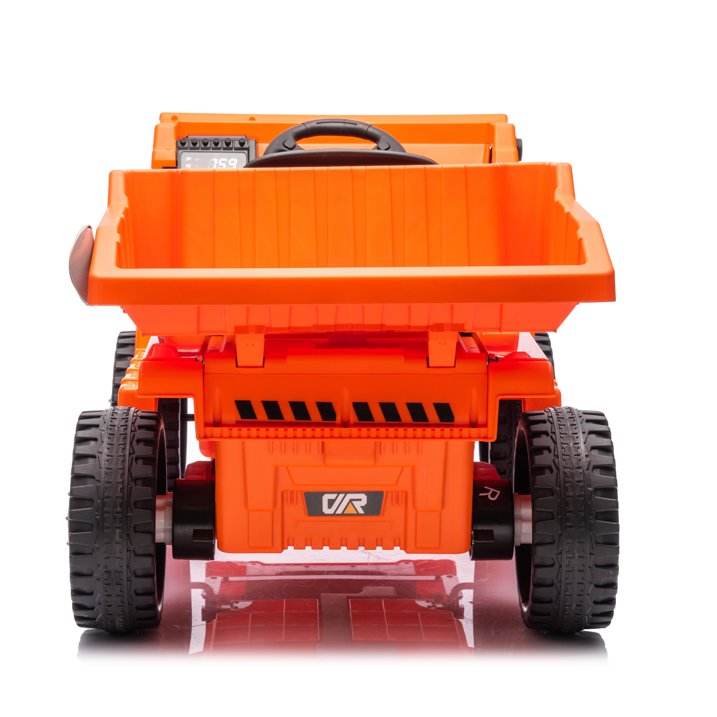 HNH Ride on Dump Truck, 12V Ride on Car with Remote Control, Electric Dump Bed and Extra Shovel, 12V Dump Truck Toys