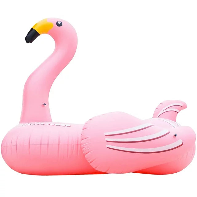 YOMYM Giant Inflatable Flamingo Pool Float, Swimming Pool Floatie Lounge Floating Raft Party Decorations Toys for Adults Kids