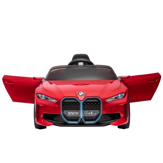 WUBEN 12v Licensed BMW Battery Powered Ride on Vehicle with Remote Control, Music Player for Child, Red