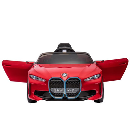 WUBEN 12v Licensed BMW Battery Powered Ride on Vehicle with Remote Control, Music Player for Child, Red