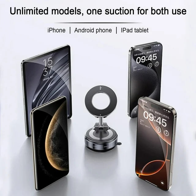 Bangben Magsafe Car Phone Mount, Car Mount Phone Holder with Magnetic Disk, Suit for iPhone 12 13 14 15 and Android Phone, Black