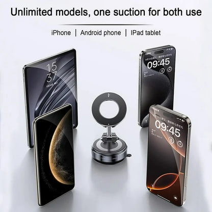 Bangben Magsafe Car Phone Mount, Car Mount Phone Holder with Magnetic Disk, Suit for iPhone 12 13 14 15 and Android Phone, Black