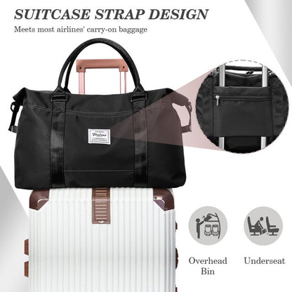 YOMYM Travel Duffel Bags for Women,Weekender Overnight Bag with Wet Pocket & Toiletry Bag