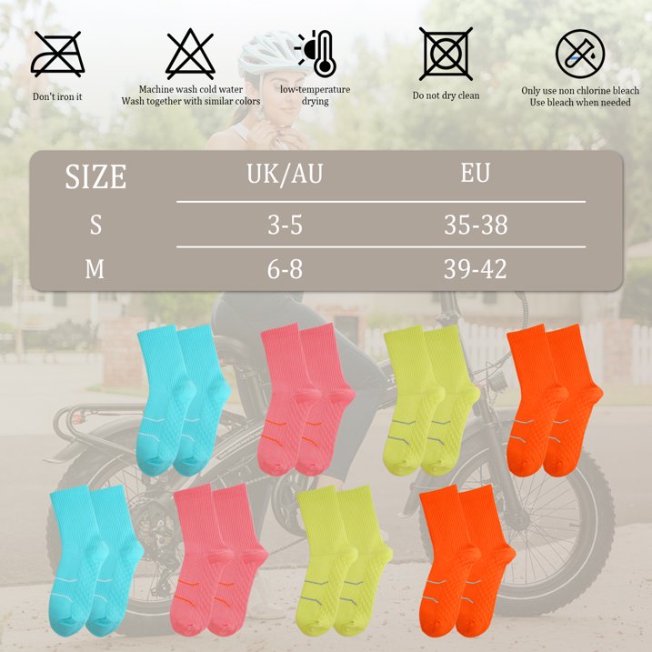 YOMYM Crew Socks for Women, Hiking Athletic Running Walking Cushioned Compression Cotton Socks 8 Pairs