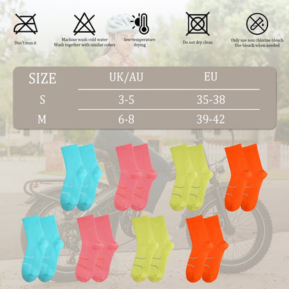 YOMYM Crew Socks for Women, Hiking Athletic Running Walking Cushioned Compression Cotton Socks 8 Pairs