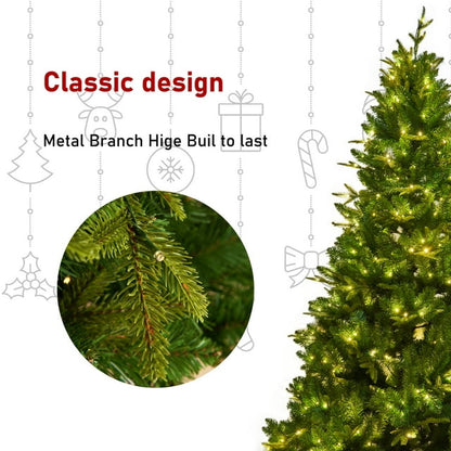 Cheelom 6ft Artificial Green Christmas Tree with 260 Led Lights Pvc Outdoor Christmas Decoration Christmas Gift Xmas Decorations Clearance Sale