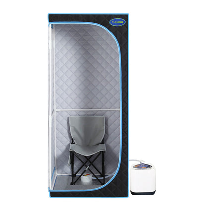 CheelomHousehold Sauna Box，Portable Full Body Steam Sauna Tent Box Saunas 1 Person black