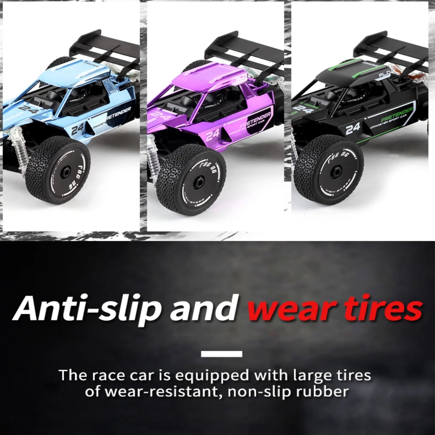 ZOGYMOZ Remote Control Car, 1:18 High Speed RC Cars for Kids, 20+ km/h Toys for Boys, RC Drift Car for Boys Toys, Purple