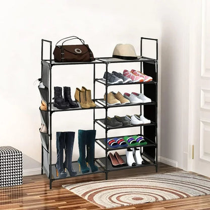 TECHVIDA Shoe Rack 6 Tier Shoe Shelf Shoe Storage, 35 Pairs Shoe Organizer for Entryway,Stackable Shoe Holder Shoe Stand