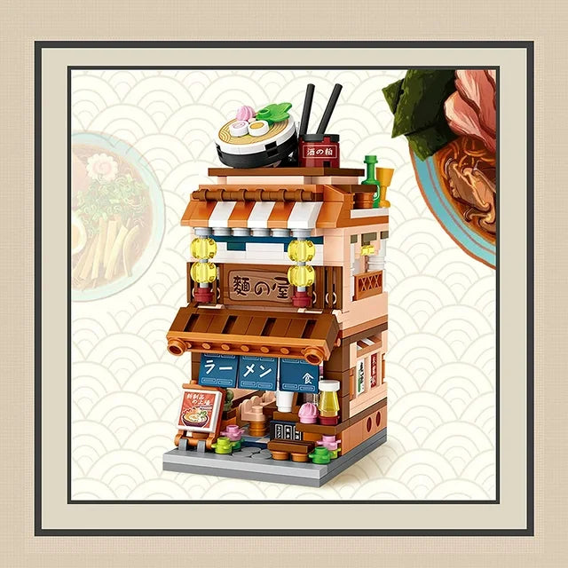 ZOGYMOZ 412 Pcs Building Toy Kit,Mini Building Blocks Japanese City View for Adult, Great Gifts for Girls and Kids Age 3-16+
