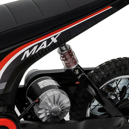 HNH 24v Ride on Motorcycles for Kids 350W Motocross Bike for Boys Age for 6-12, 14Mph, 2 Speeds, Hand-Operated Dual Brakes, Twist Grip Throttle