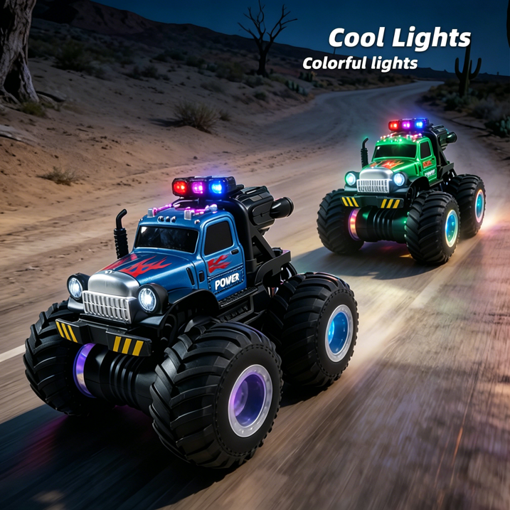 HNH 1:18 RC Car Monster Trucks for Boys, Off Road Remote Control Car, RC Crawler Gift for Kids 6-12 Years-Blue
